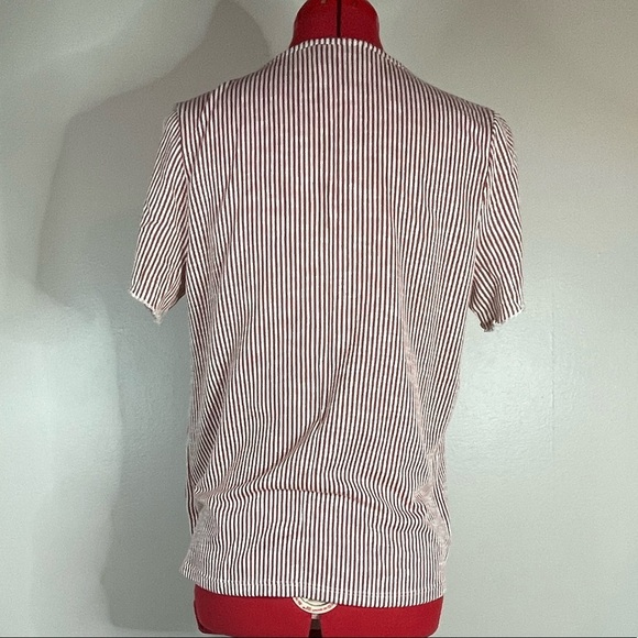 Anthropology W5 Striped Knit Button Front Knit Top Sz L - Picture 4 of 6